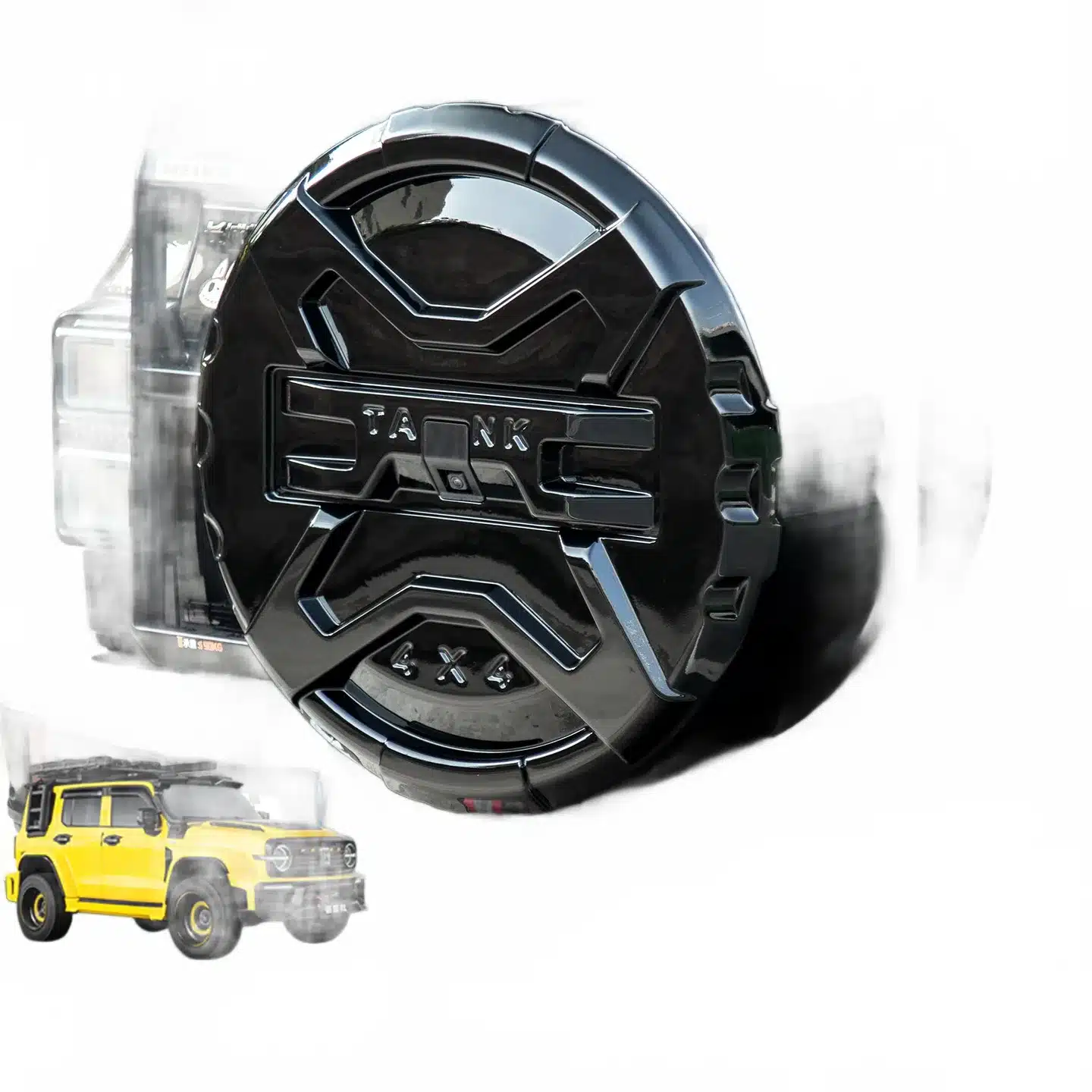 Spare Tire Cover Matte Black Protective Tire Case Shell for Tank 300 Off-Road Accessories