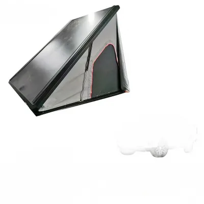 Tri-Fold Hard Truck Bed Cover with Integrated Rooftop Camping Tent and Support Brackets Tri-Fold Hard Truck Bed Cover with Integrated Rooftop Camping Tent and Support Brackets