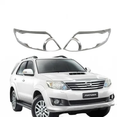 Front Headlight Cover Trim for Toyota Fortuner 2012, Chrome Plated Headlamp Frame Case Front Headlight Cover Trim for Toyota Fortuner 2012, Chrome Plated Headlamp Frame Case