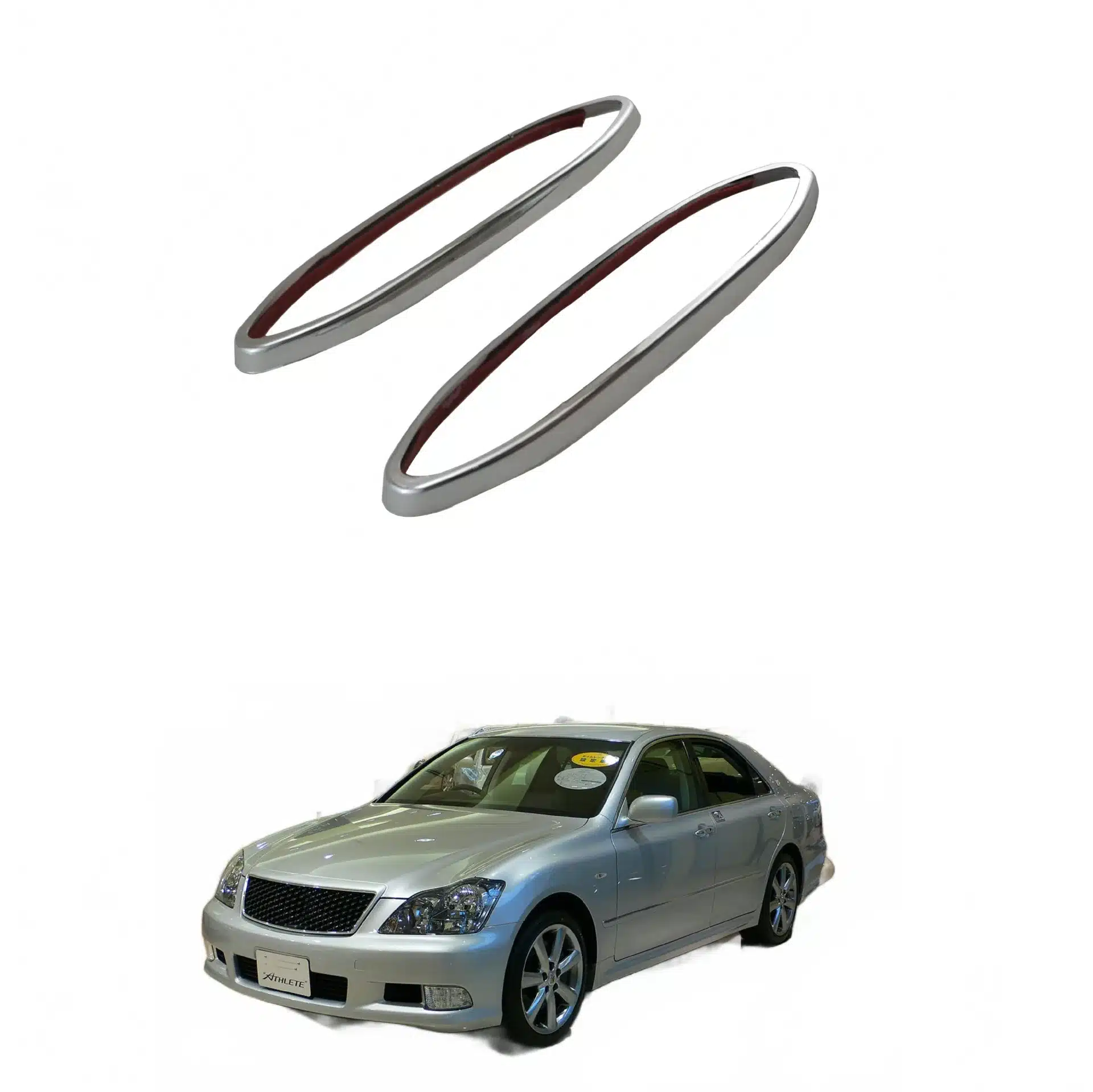 Side Turn Signal Light Bezel Cover Protector for 12th Generation Crown 2005-2009 Royal Saloon