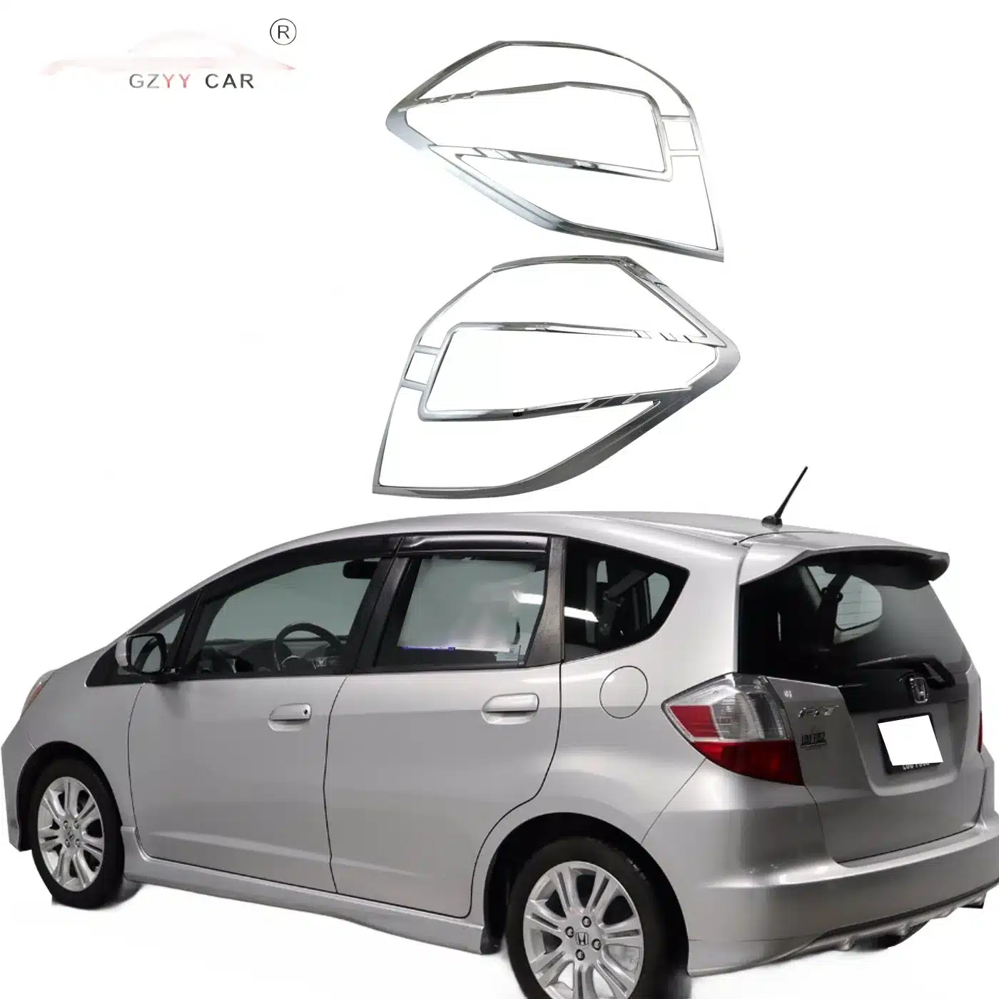 Chrome Plated Rear Tail Light Cover Trim Frame for Honda Fit/Shuttle 2011