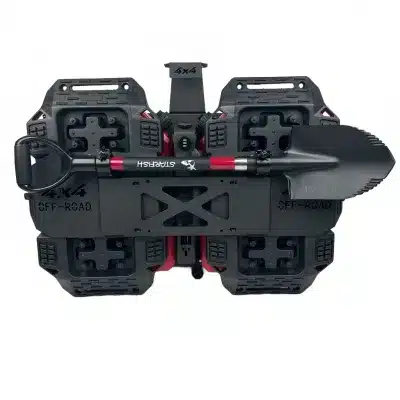 Rear Spare Tire Utility Storage Rack with Shovel and Recovery Board Mount for Wrangler JL, Tank 300, BJ40 Rear Spare Tire Utility Storage Rack with Shovel and Recovery Board Mount for Wrangler JL, Tank 300, BJ40