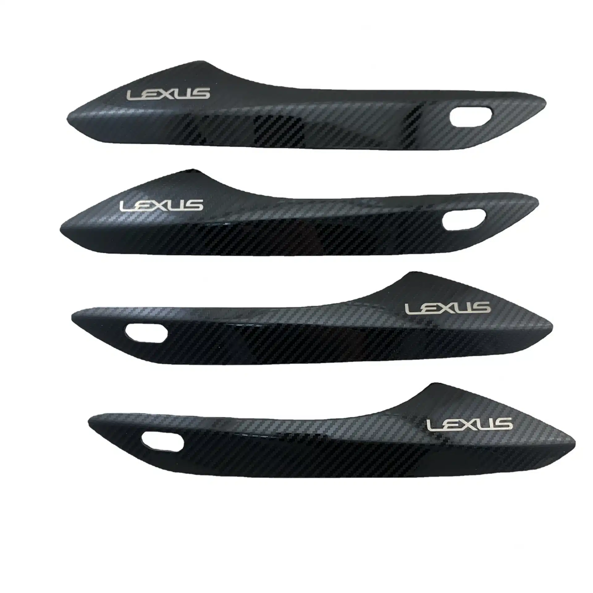 Stainless Steel Door Handle Cover with Carbon Fiber Texture for Lexus RX300 RX450h NX300 NX200