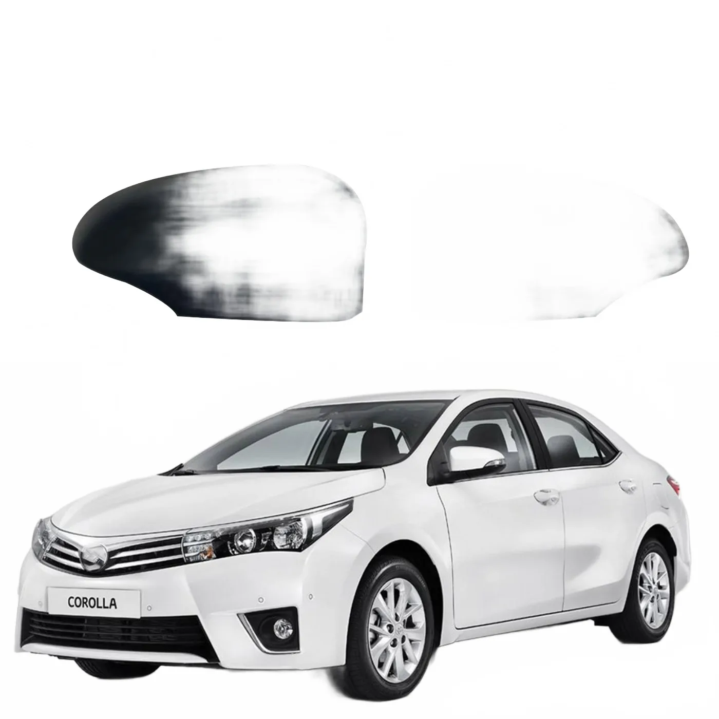 Side Mirror Cover Cap Replacement for Toyota Corolla 2014-2018 Rearview Mirror Shell Housing