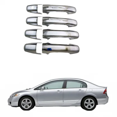 Chrome Plated ABS Door Handle Covers for Honda Civic 2006-2011 Outer Handle Decoration Trim Chrome Plated ABS Door Handle Covers for Honda Civic 2006-2011 Outer Handle Decoration Trim