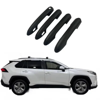 Matte Black Exterior Door Handle Covers Trim for Toyota RAV4 2019-2023 Accessories Matte Black Exterior Door Handle Covers Trim for Toyota RAV4 2019-2023 Accessories
