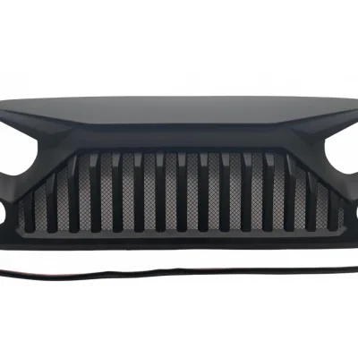 Matte Black Angry Eye Front Grille with Mesh Screen for 2007-2017 Jeep Wrangler JK JKU Unlimited Matte Black Angry Eye Front Grille with Mesh Screen for 2007-2017 Jeep Wrangler JK JKU Unlimited