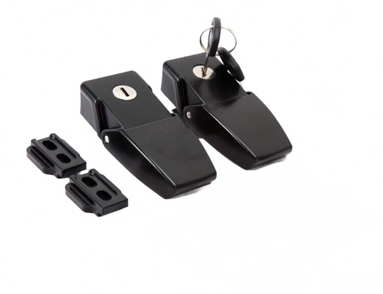 Locking Hood Latch Catch Kit with Keys for 2007-2024 Jeep Wrangler JK JL, Anti-Theft Aluminum Hood Hasp Pair