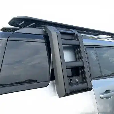 Foldable Aluminum Alloy Side Ladder with Locking Buckle Compatible with Beijing BJ30 Roof Rack Cargo Modification Foldable Aluminum Alloy Side Ladder with Locking Buckle Compatible with Beijing BJ30 Roof Rack Cargo Modification