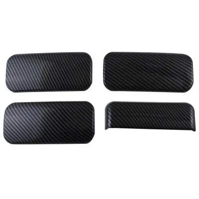 Exterior Door Handle Cover Trim for Ford Transit V348 Pro Carbon Fiber Style Protective Caps Exterior Door Handle Cover Trim for Ford Transit V348 Pro Carbon Fiber Style Protective Caps