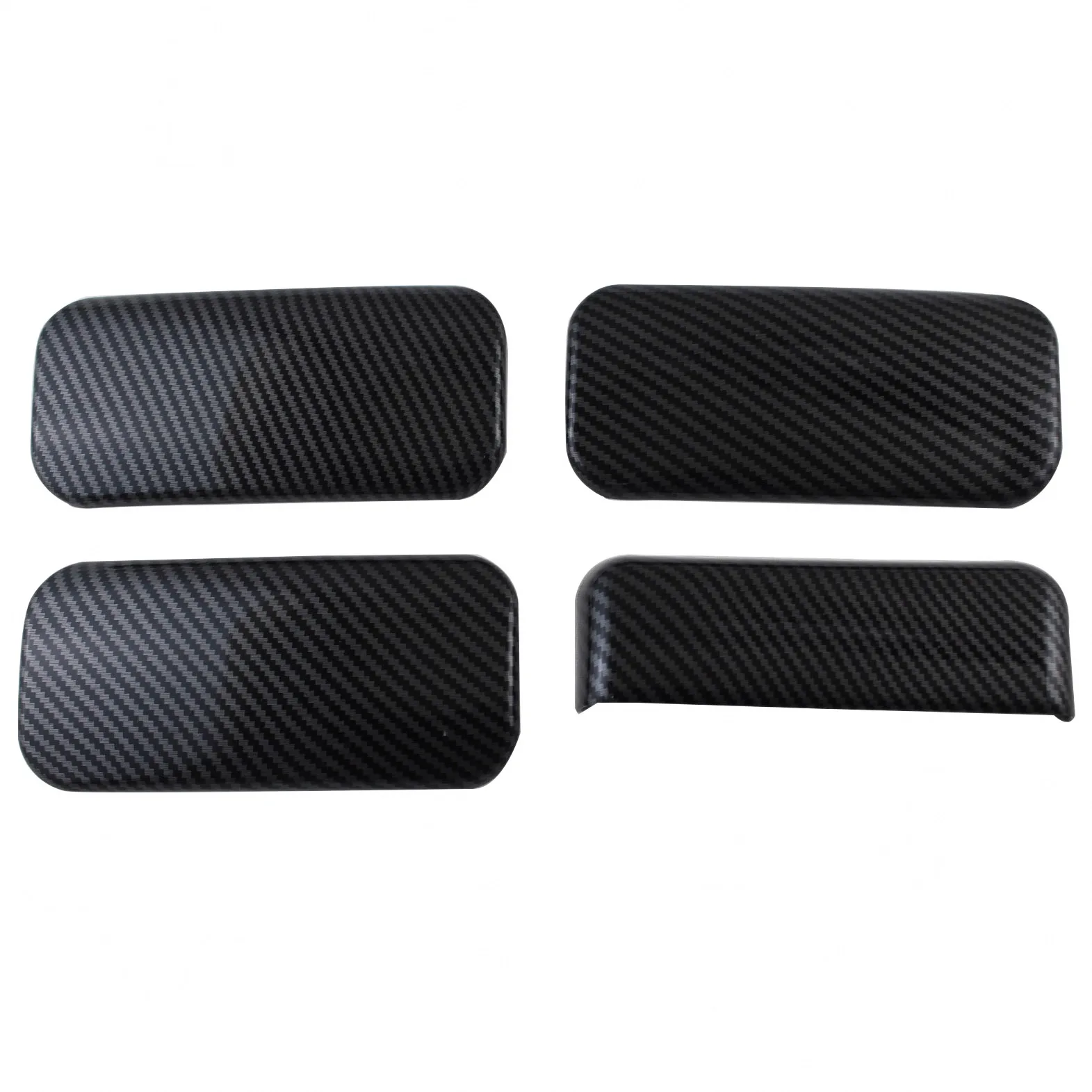 Exterior Door Handle Cover Trim for Ford Transit V348 Pro Carbon Fiber Style Protective Caps