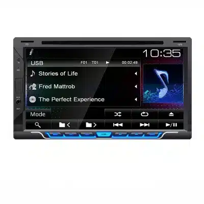 6.95 Inch Double Din Universal Car DVD Player with GPS Navigation Bluetooth Radio Multimedia Receiver 6.95 Inch Double Din Universal Car DVD Player with GPS Navigation Bluetooth Radio Multimedia Receiver