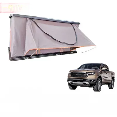 Hardtop Canopy with 3-Door Opening and Integrated Rooftop Camping Tent for Pickup Trucks Maxus D-MAX Navara Hardtop Canopy with 3-Door Opening and Integrated Rooftop Camping Tent for Pickup Trucks Maxus D-MAX Navara