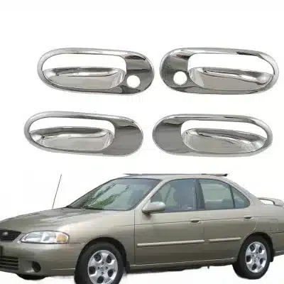 Chrome Exterior Door Handle Bowl Cover Trim for Nissan Sunny Sentra 180 2002 Chrome Exterior Door Handle Bowl Cover Trim for Nissan Sunny Sentra 180 2002