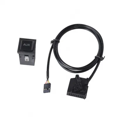 AUX Audio Interface Socket Switch and Adapter Cable for VW Ford Skoda Audi MFD2 RNS2 Systems AUX Audio Interface Socket Switch and Adapter Cable for VW Ford Skoda Audi MFD2 RNS2 Systems