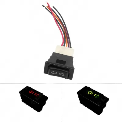 Universal 12V/24V 20A 5-Pin Electric Power Window Switch with Harness Adapter Cable for Car Interior Universal 12V/24V 20A 5-Pin Electric Power Window Switch with Harness Adapter Cable for Car Interior
