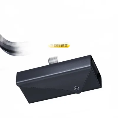 Universal Car Sun Visor Sunglasses Holder Organizer Case with Magnetic Closure and Interior Storage Clip