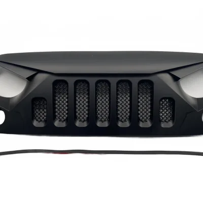 Matte Black Angry Bird Front Grille Mesh Insert for 2007-2017 Jeep Wrangler JK JKU Unlimited Matte Black Angry Bird Front Grille Mesh Insert for 2007-2017 Jeep Wrangler JK JKU Unlimited