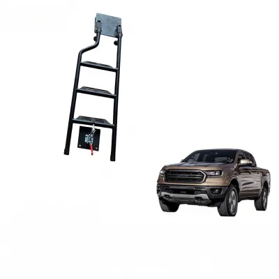 Universal Retractable Pickup Truck Tailgate Ladder Foldable Rear Bed Step Access for Hilux Revo and L200 Triton Universal Retractable Pickup Truck Tailgate Ladder Foldable Rear Bed Step Access for Hilux Revo and L200 Triton