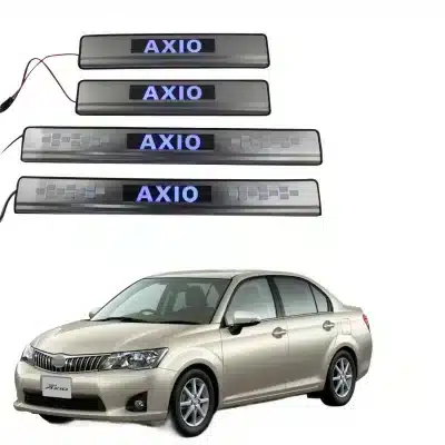 LED Door Sill Guard Protectors with Welcome Light for Toyota Corolla Axio 2007-2012, Scuff Plate Cover Trim LED Door Sill Guard Protectors with Welcome Light for Toyota Corolla Axio 2007-2012, Scuff Plate Cover Trim