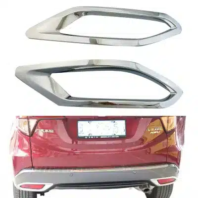 Rear Fog Light Cover Trim Frame Protection for Honda VEZEL Chrome ABS Exterior Decor Rear Fog Light Cover Trim Frame Protection for Honda VEZEL Chrome ABS Exterior Decor
