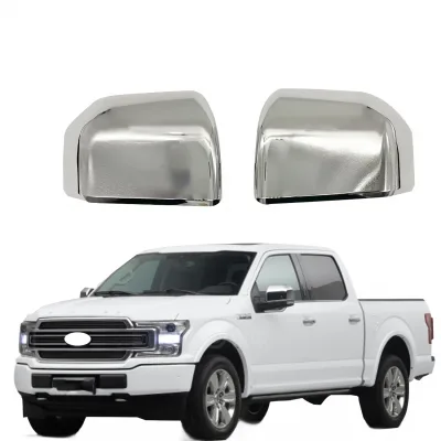 Side Mirror Covers Chrome Plated Trim Decorative Caps for Ford F150 Raptor 2017-2020 Side Mirror Covers Chrome Plated Trim Decorative Caps for Ford F150 Raptor 2017-2020
