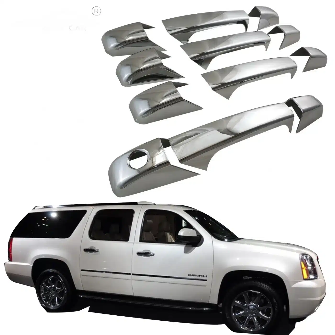 Chrome Exterior Door Handle Covers for 2007-2013 Chevrolet Silverado and GMC Sierra Yukon XL