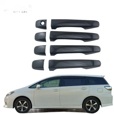 Gloss Black Exterior Door Handle Covers, Protective Trim Set for 2010-2023 WISH, Custom Styling Shell Accessories Gloss Black Exterior Door Handle Covers, Protective Trim Set for 2010-2023 WISH, Custom Styling Shell Accessories