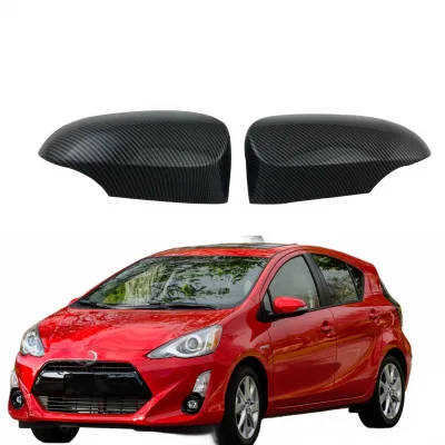 Carbon Fiber Style Rear View Mirror Covers for Toyota Prius C and Aqua 2015-2019 Carbon Fiber Style Rear View Mirror Covers for Toyota Prius C and Aqua 2015-2019