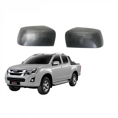 Rearview Mirror Cover Carbon Fiber Texture Exterior Accents for Isuzu D-MAX 2012-2018 Rearview Mirror Cover Carbon Fiber Texture Exterior Accents for Isuzu D-MAX 2012-2018