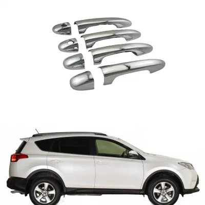 Chrome Exterior Door Handle Cover Trim for Toyota Revo, Innova, and RAV4 Chrome Exterior Door Handle Cover Trim for Toyota Revo, Innova, and RAV4