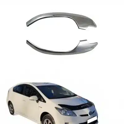 Side Rear Mirror Cover Trim Strips Carbon Fiber Style Chrome Finish for Prius 2010-2016 Side Rear Mirror Cover Trim Strips Carbon Fiber Style Chrome Finish for Prius 2010-2016