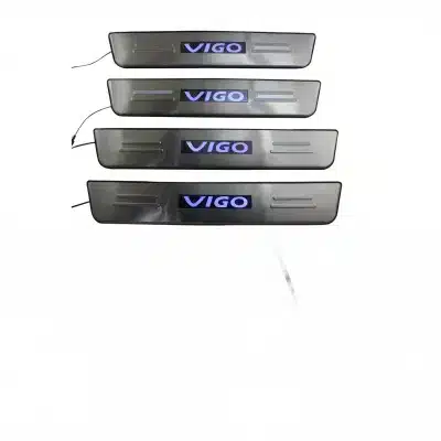 LED Door Sill Guard Kit with Blue Light Scuff Plate for Toyota Hilux Vigo LED Door Sill Guard Kit with Blue Light Scuff Plate for Toyota Hilux Vigo