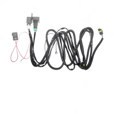 Fog Light Wiring Harness Kit with 12V On/Off Switch and Relay for Ford LED DRL Working Lamps Fog Light Wiring Harness Kit with 12V On/Off Switch and Relay for Ford LED DRL Working Lamps