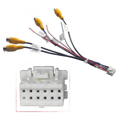 12-Pin 360-Degree Camera Adapter Cable for Android Head Units Car Audio Video Input Wire Harness 12-Pin 360-Degree Camera Adapter Cable for Android Head Units Car Audio Video Input Wire Harness