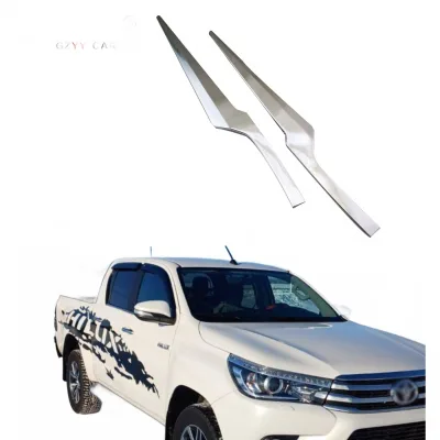 Rear Tailgate Accent Trim for 2016 Hilux Revo, Chrome ABS Decorative Cover Exterior Accessories Rear Tailgate Accent Trim for 2016 Hilux Revo, Chrome ABS Decorative Cover Exterior Accessories
