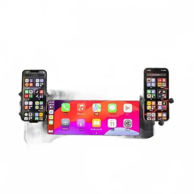 Dual Navigation Car Phone Holder Compatible with 2024 Land Cruiser Prado LC250 Adjustable Multi-Function Interior Mount Dual Navigation Car Phone Holder Compatible with 2024 Land Cruiser Prado LC250 Adjustable Multi-Function Interior Mount