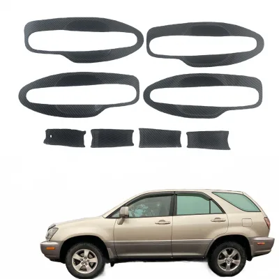 Carbon Fiber Style Door Bowl Covers for Lexus RX300 1998-2003 and Previa ACR30 Exterior Trim Set Carbon Fiber Style Door Bowl Covers for Lexus RX300 1998-2003 and Previa ACR30 Exterior Trim Set
