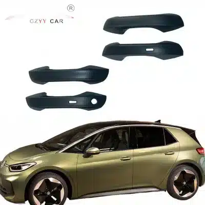 Gloss Black Exterior Door Handle Cover Trim for Volkswagen ID.3 and Golf 8 2021-2024 Gloss Black Exterior Door Handle Cover Trim for Volkswagen ID.3 and Golf 8 2021-2024