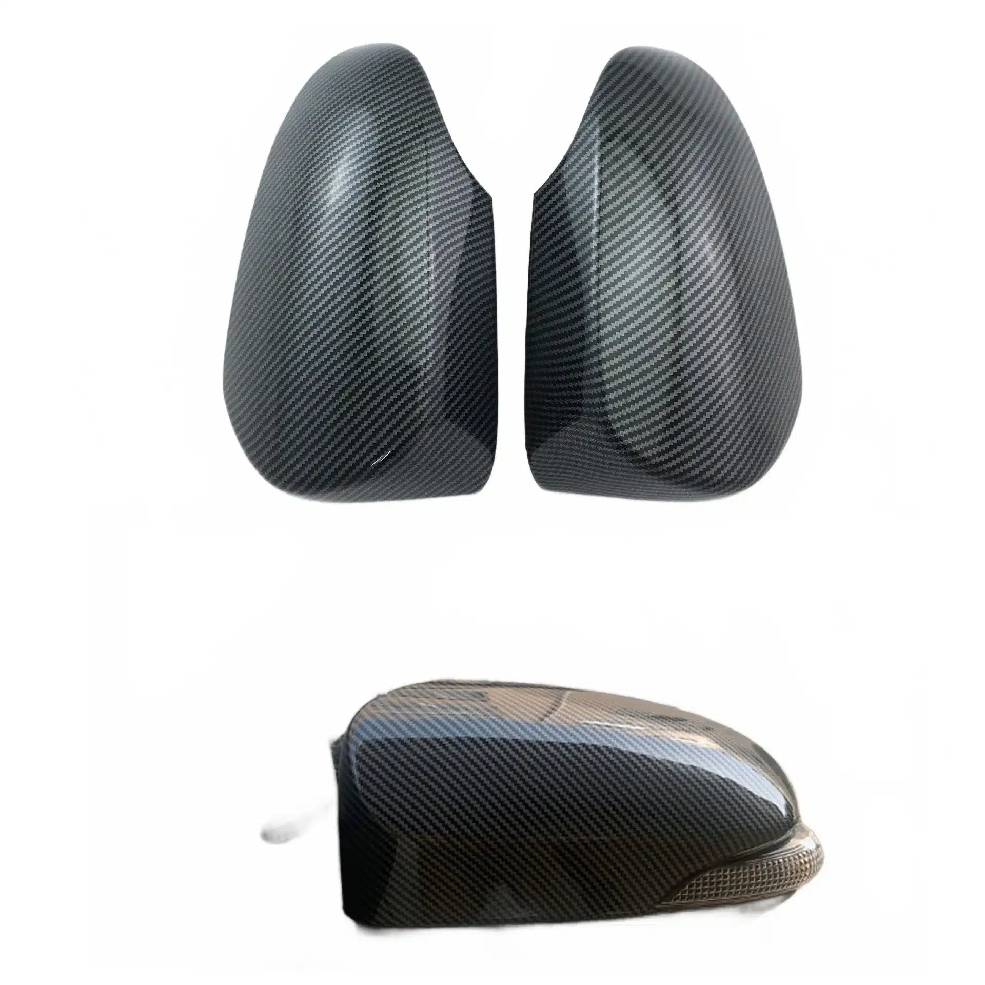 Carbon Fiber Style Side Mirror Covers Rearview Mirror Caps for 2014-2018 Toyota Corolla and Levin