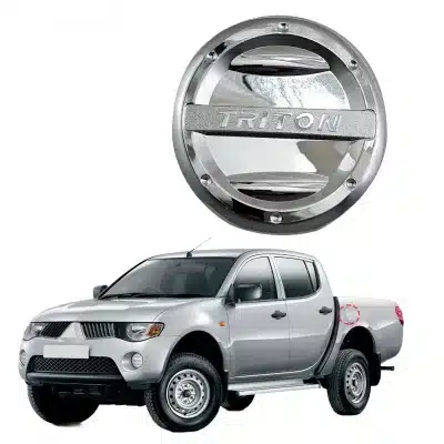 Chrome ABS Fuel Tank Cap Cover Trim for Mitsubishi Triton L200 2008-2016 Exterior Decorative Sticker Chrome ABS Fuel Tank Cap Cover Trim for Mitsubishi Triton L200 2008-2016 Exterior Decorative Sticker