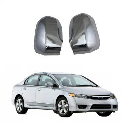 Rearview Mirror Cover Housing Cap Replacement for Honda Civic 2006-2009 Left and Right Side Rearview Mirror Cover Housing Cap Replacement for Honda Civic 2006-2009 Left and Right Side