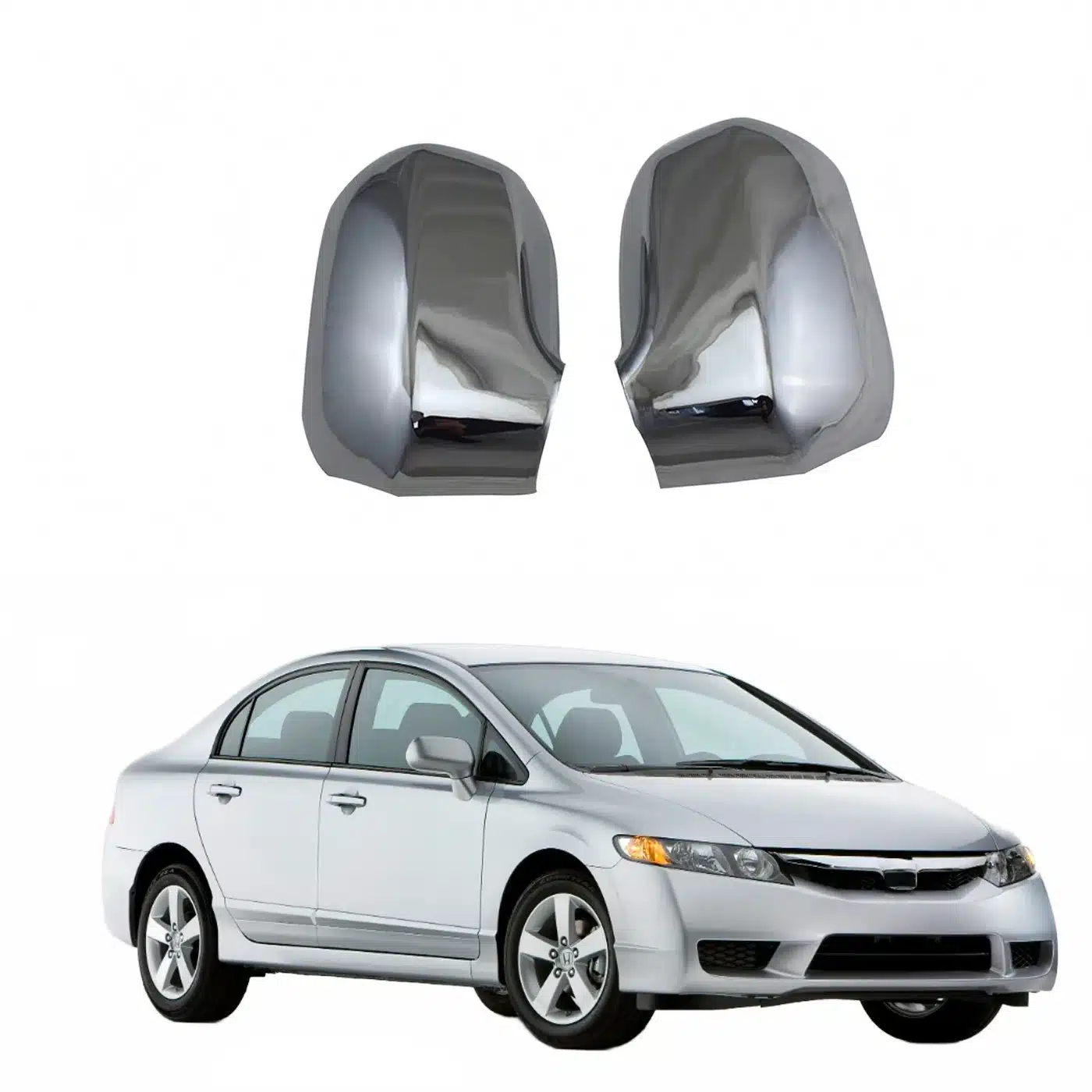 Rearview Mirror Cover Housing Cap Replacement for Honda Civic 2006-2009 Left and Right Side