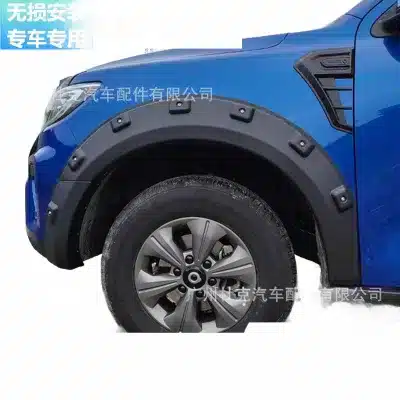 Matte Black Fender Flares with Bolt Rivet Style Scratch Resistant Wheel Arch Protectors for Great Wall Cannon GWM Poer Pickup 2023 Matte Black Fender Flares with Bolt Rivet Style Scratch Resistant Wheel Arch Protectors for Great Wall Cannon GWM Poer Pickup 2023