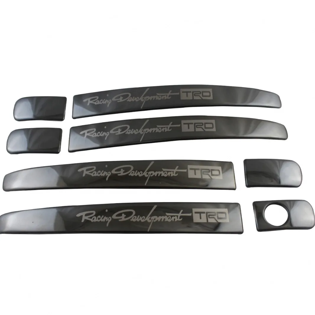Black Stainless Steel Outer Door Handle Half Cover Trim for Perodua Myvi and Toyota Wish