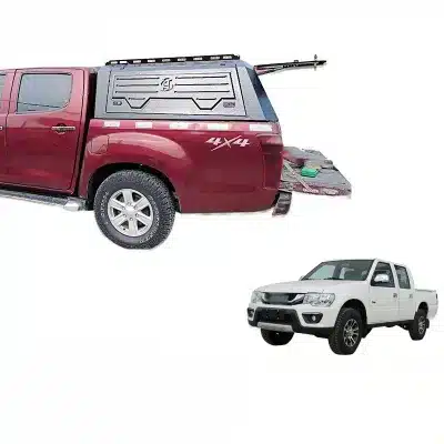 Heavy Duty Canopy Truck Bed Cap with 3-Door Opening for ISUZU D-MAX and Pickup Models 2016-2021 Heavy Duty Canopy Truck Bed Cap with 3-Door Opening for ISUZU D-MAX and Pickup Models 2016-2021