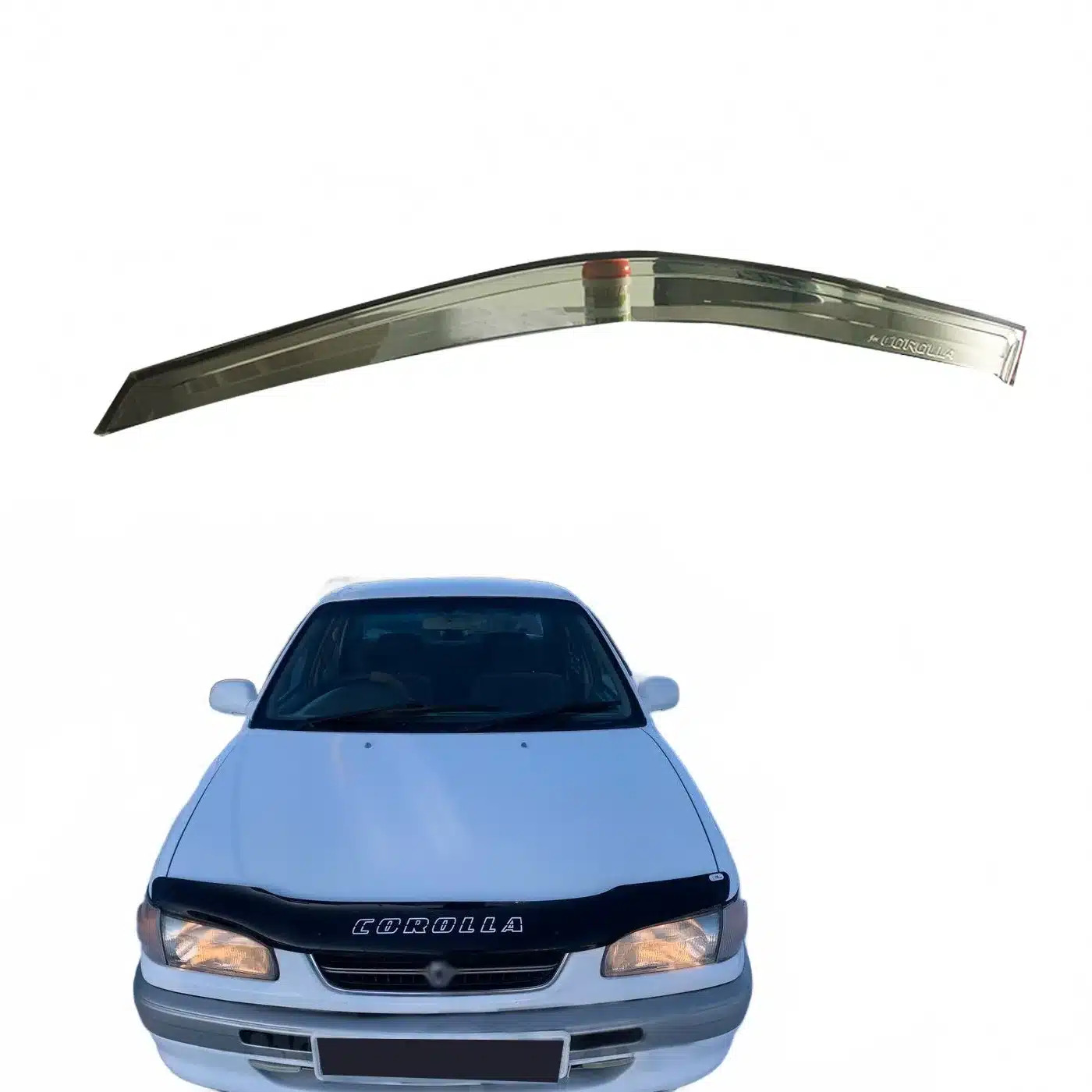 PS Material Window Visor Rain Guard Set for Toyota Corolla 1996