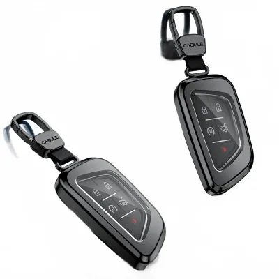 Car Key Fob Case Cover with Keychain for Cadillac CT4 CT5 Protective TPU Shell Car Key Fob Case Cover with Keychain for Cadillac CT4 CT5 Protective TPU Shell