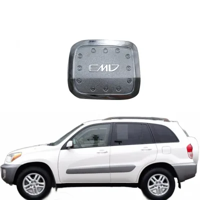 Fuel Tank Cap Cover Exterior Decoration Trim ABS Chrome for Toyota RAV4 2001 Fuel Tank Cap Cover Exterior Decoration Trim ABS Chrome for Toyota RAV4 2001