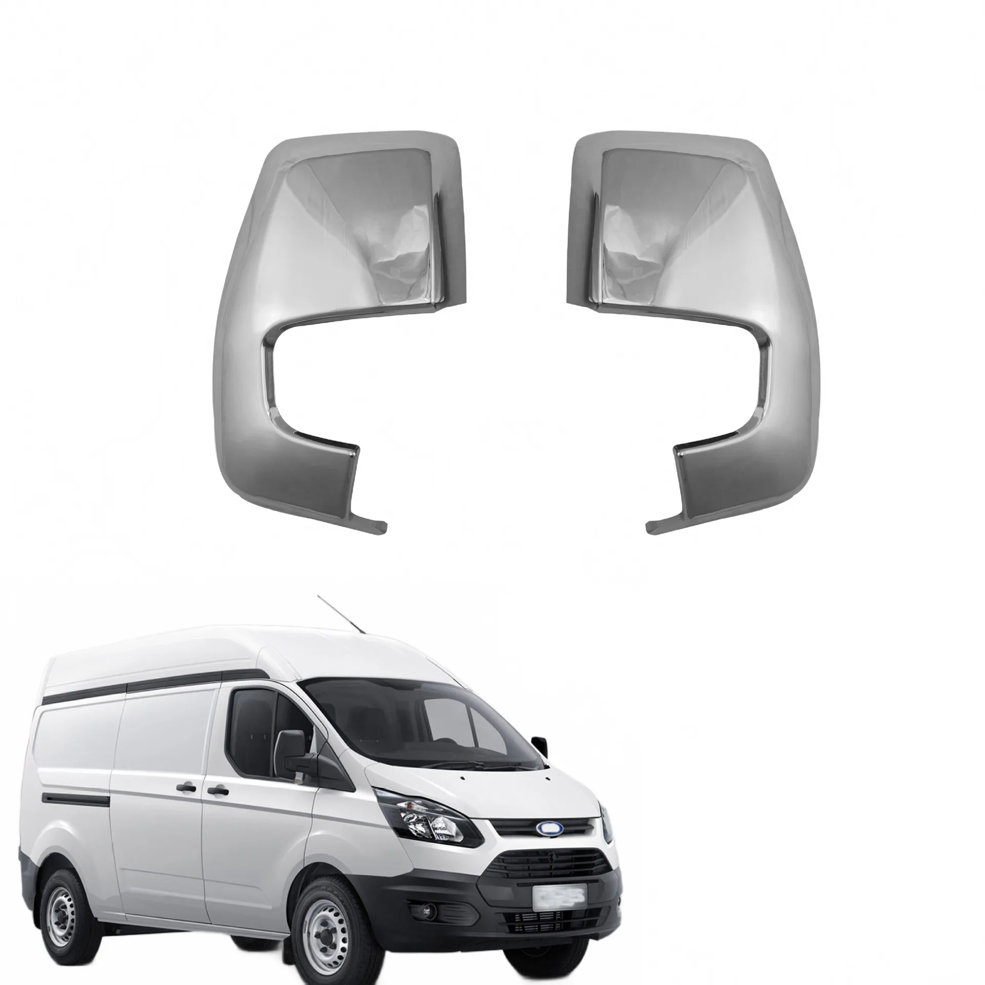 Side Rearview Mirror Cap Housing Cover for Ford Tourneo Custom 2015-2020 Left and Right Pair